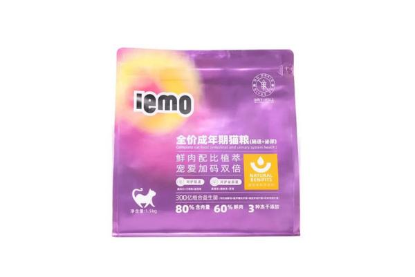 Grain-free chicken dry cat food with toppings and probiotics – Lemo 1.5kg bag for digestive health